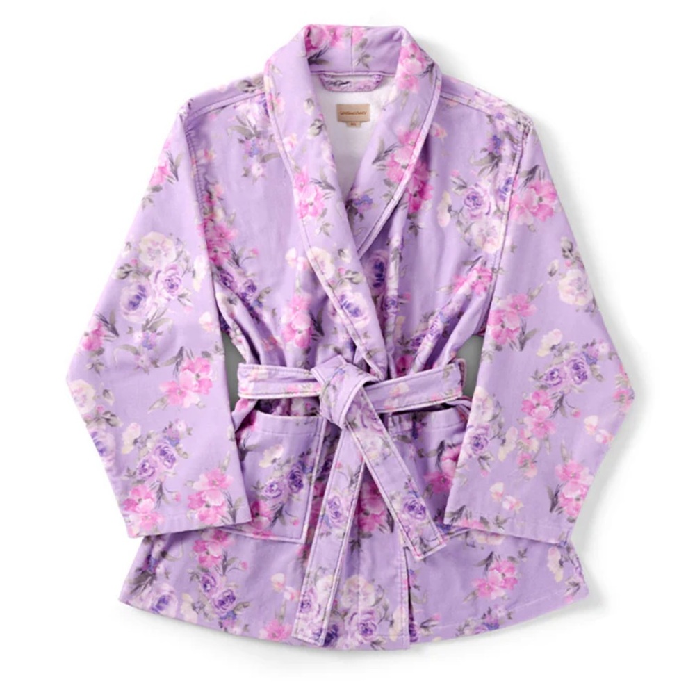 LoveShackFancy Robe in Hibiscus